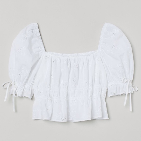 BRAND NEW H&M White Top Women’s Size Small - Picture 3 of 4